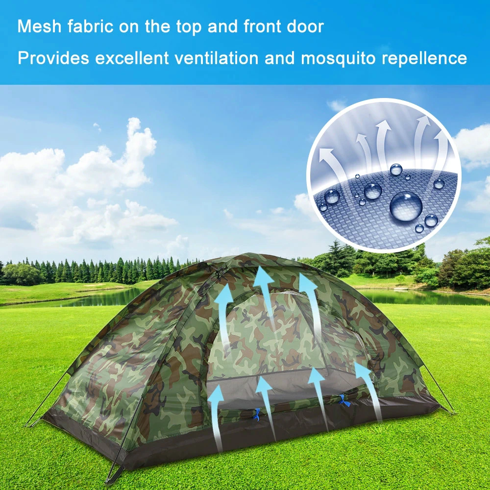 Cheap Goat Tents Large Anti uv Heave Up Tent Outdoor Camping Beach Hiking Portable Tents Family Changing Room Camper Equipment Tools Polyester Tents 